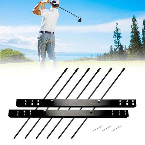 

golf training aids alignment stick putting aid to improve skills ball position scores swing plane orange fiberglass