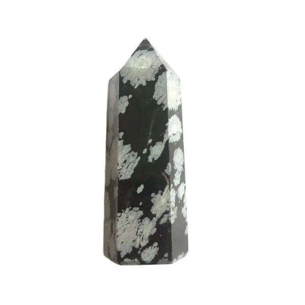 

decorative objects & figurines natural quartz tower crystal healing stones snowflake obsidian points for home decoration