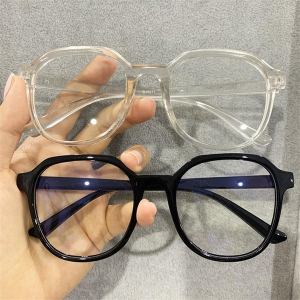 

fashion sunglasses frames 2021 eye glasses frame men prescription eyeglasses plastic clear women eyewear accessories, Black