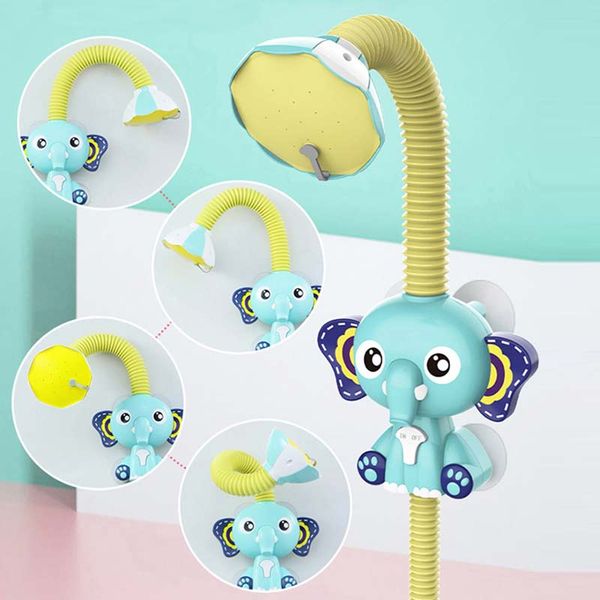 

electric elephant water spray bath toys for kids baby bathroom bathtub faucet shower toys strong suction cup children water game