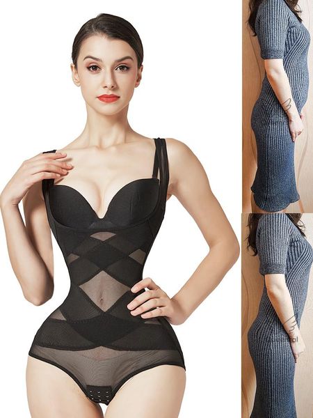 

women's shapers siamese slimming underwear waist trainer lingerie body shaper bulifter tummy corset for posture shapewear, Black;white