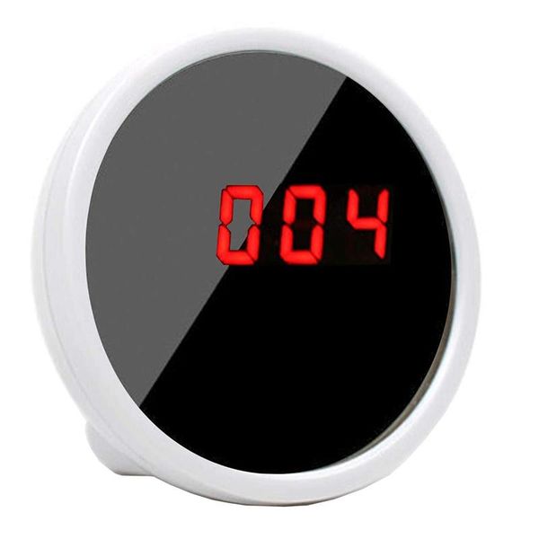 

other clocks & accessories multifunction electronic alarm clock beauty magic mirror led mute can be used as gift makeup mirror,white