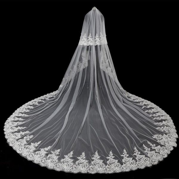 

bridal veils eslieb veil bride wedding trailer wholesale price two layers with comb hc018, Black