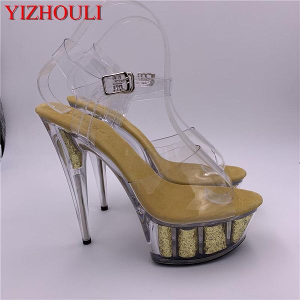 

stage high-heeled women 2021 catwalk show stiletto sandals 15cm bride shoes banquet wedding, Black