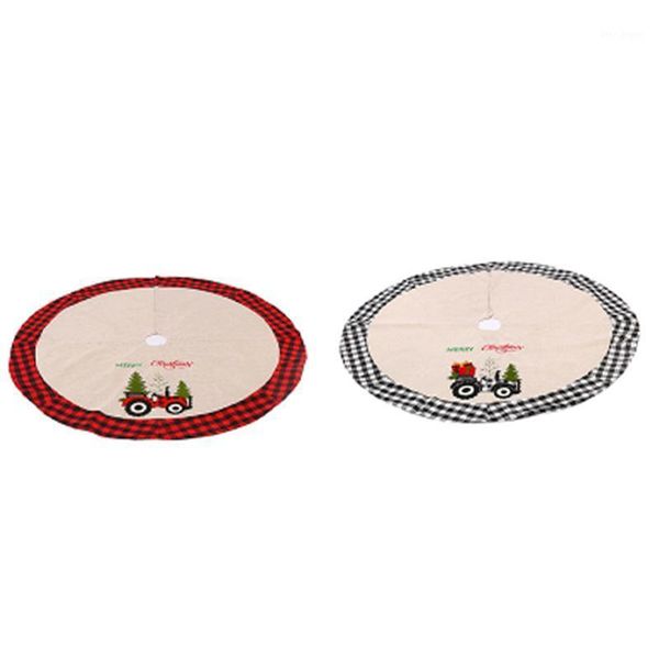 

christmas decorations 2pcs/bag/christmas tree skirt / tractor pattern bottom decoration
