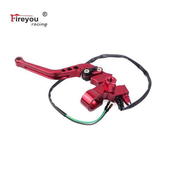 

motorcycle brakes 22mm perch clutch lever left line cable cnc red black scooter for benelli piaggio aprilia niu kymco