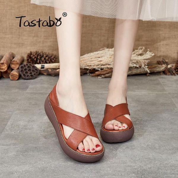 

dress shoes platform sandals women wedge high heels buckle leather canvas summer zapatos mujer wedges woman sandal h8807, Black