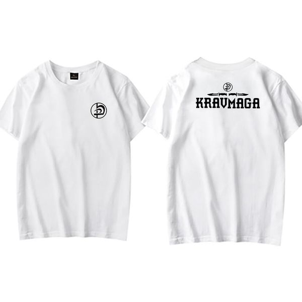 

men's t-shirts men krav maga t-shirt idf israel martial arts tee 100% cotton chest back print gym training hipster birthday gif, White;black