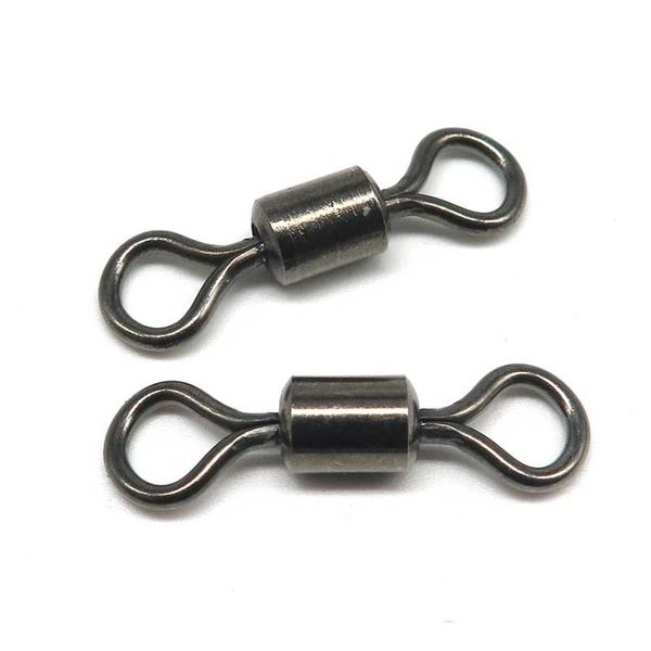 

fishing hooks minfishing 100pcs swivel ball bearing with safety snap solid rings connectors rolling swivels hook accessories
