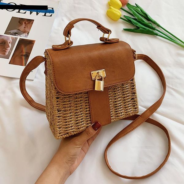 

evening bags fashion rattan women shoulder designer handbags luxury wicker woven crossbody bag summer beach straw lady small purses1