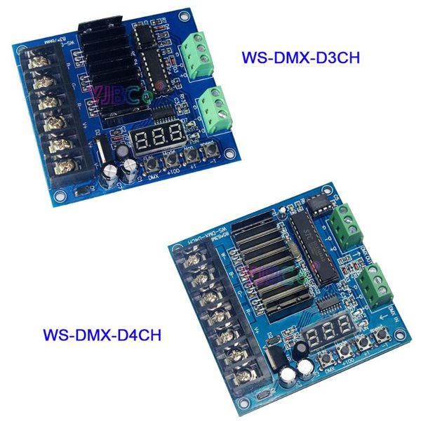 

controllers 5v 12v 24v max 24a dmx512 decoder rgb led controller dimmer drive for strip lights lamp constant voltage common anode