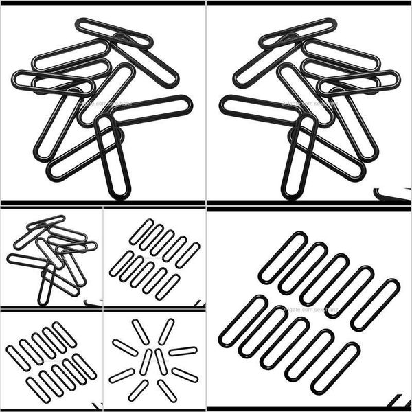 

sewing notions tools apparel drop delivery 2021 10pcs1 25mm inner widthsolid metal d ring for straps bags purses belting leathercarft 1 25mm, Black