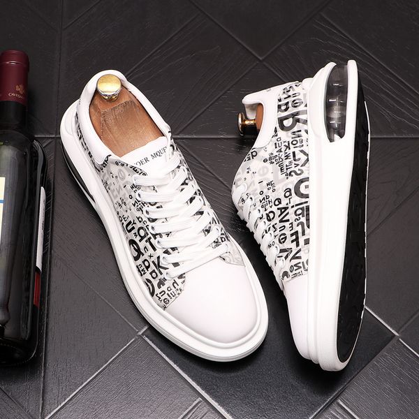 

classic men fashion breathable men's casual wedding shoes outdoor jogging flat walking business loafers light lace-up sneakers b177, Black