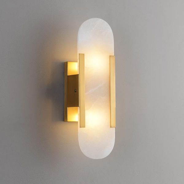 

wall lamps light modern marble sconce led living room aisle background decoration lighting luxury bedroom bedside indoor gold lamp