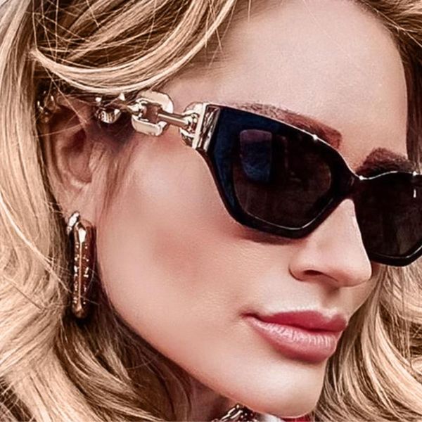 

sunglasses unique fashion trend small alloy for women leopard gradient sun glasses vintage black elegant shade, White;black