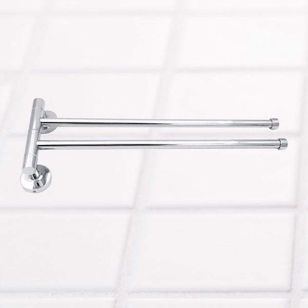 

stainless steel towel bar rack rotary rail bathroom kitchen wall towels polishing bracket accessories racks