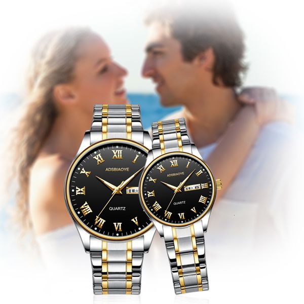 

adas watch non mechanical quartz luminous waterproof couple men's and women's es, Slivery;brown