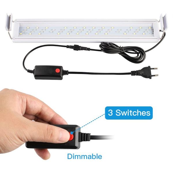 

aquariums lighting underwater fish lamp led waterproof tank light aquarium decor plant 20-50cm 220v eu power