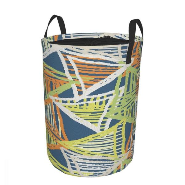 

colorful crayon triangle round tunic dirty pocket folding laundry basket large capacity clothes storage bag waterproof w012 bags
