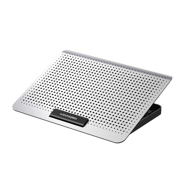 

lapcooling pads p8df metal panel cooler stand with fan and two usb port pad notebook for