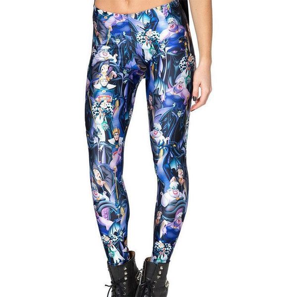 

character women legging womens leggings jeggings pants legings printed, Black