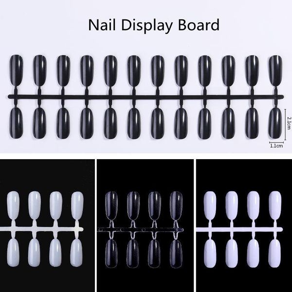 

false nails 120 pieces/5 boards nail art show pieces transparent black pointed practice patches, Red;gold