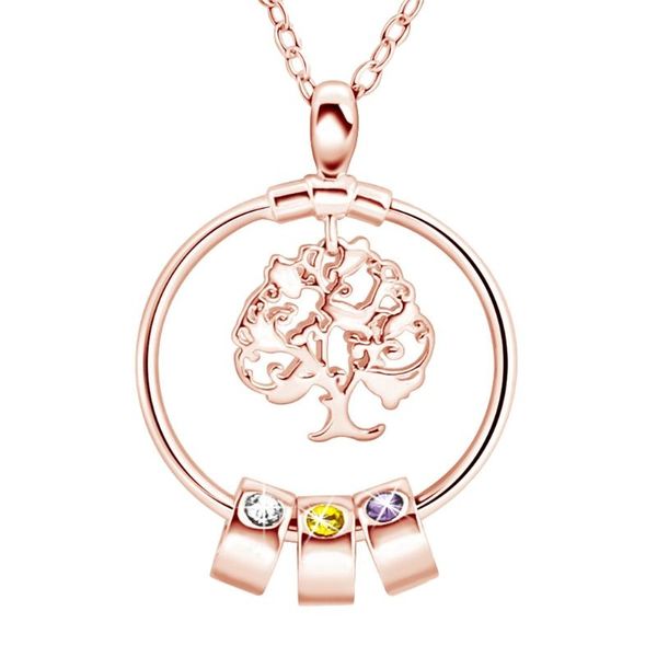 

chains tree of life necklace big pendant and chain in jewelry gift box for mother sister daughter family birthday valentines c1fc, Silver