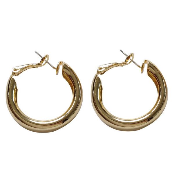 

hoop & huggie binyu gold color circle creole earrings, stainless steel big round wives earrings gifts for women, Golden;silver