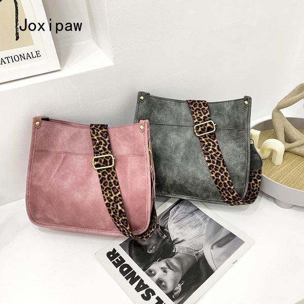 

evening bags 2021 ladies leopard print shoulder strap messenger bag retro fashion female