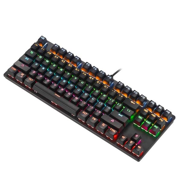 

mechanical keyboard 87 keys blue switch game 26 without punch keyboards