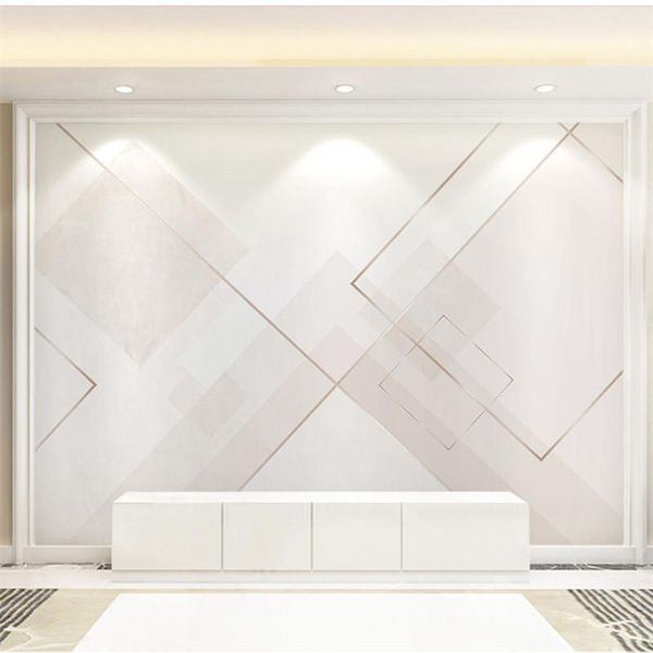 

wallpapers custom wallpaper fashion 3d geometric lines mural abstract graphics home office wall decoration size customization