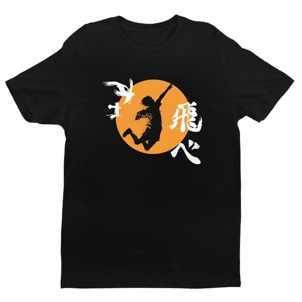 

men's t-shirts haikyuu funny karasuno hinata smash t-shirt men cotton t shirt anime bokuto oya manga volleyball short sleeve tee merch, White;black