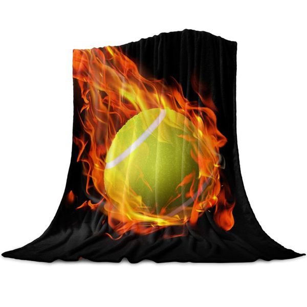 

blankets flame tennis black soft warm coral fleece blanket winter sheet bedspread sofa throw light thin flannel