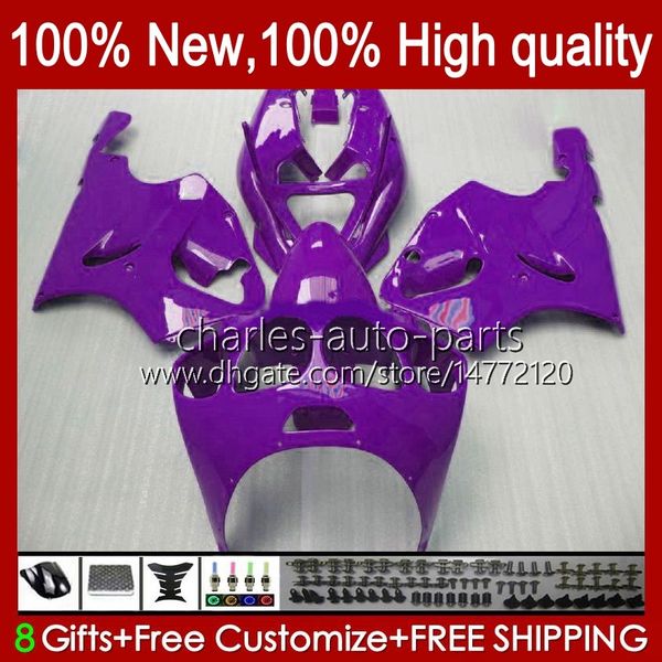 Carrozzeria viola tutto stock Corpo per KAWASAKI NINJA ZX-750 ZX7R ZX750 ZX 7 R ZX 750 28HC.154 ZX 7R 1996 1997 1998 1999 2000 2001 2002 2003 ZX-7R 96 97 98 99 00 01 02 03 Carenatura originale