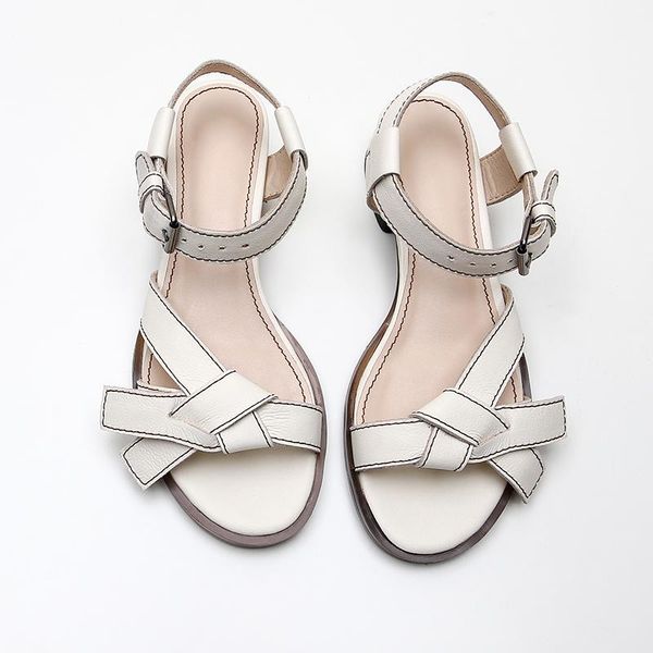 

summer brand women high heels sandals classic design buckles party wedding shoes woman prom genuine leather, Black