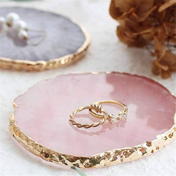 

kitchen storage & organization resin painted palette tray jewelry display plate board necklace ring earrings creative decoration organizer