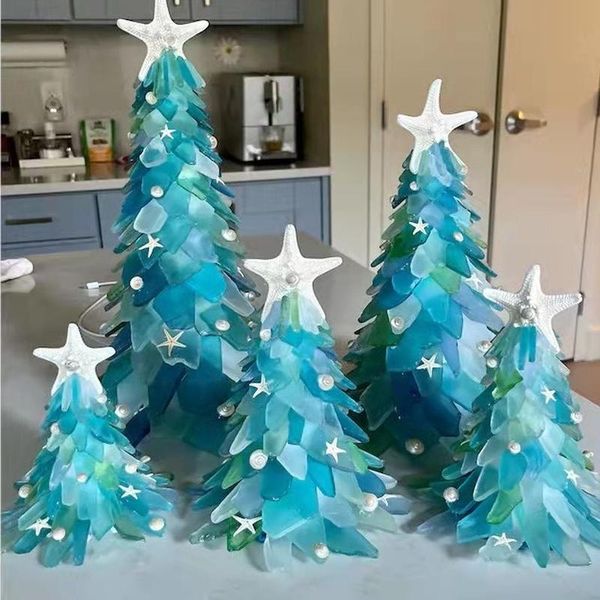 

decorative flowers & wreaths 2021 diy christmas tree mini window ornaments desksmall decoration exquisite modeling