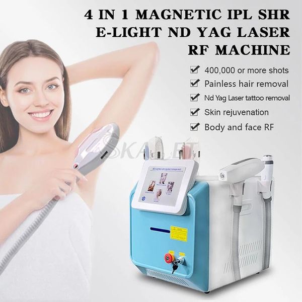 

professional opt/ipl/ shr/e-light/ 360 magneto-optical hair removal and nd yag laser 1064 tattoo beauty machine electric massagers