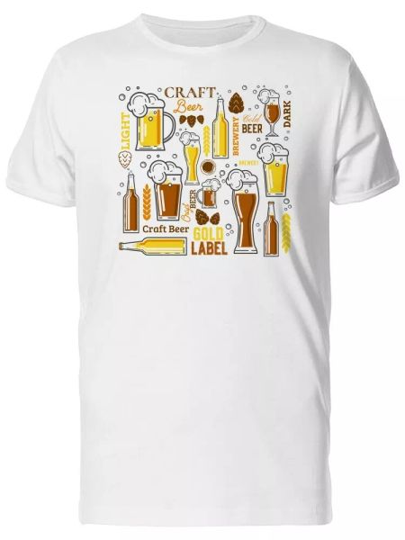 

Set Of Different Kind Of Beers Men's Tee -Image by Shutterstock, White;black