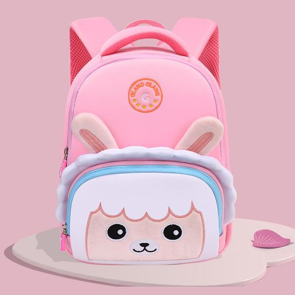 

school bags 3d cartoon pink sheep for girls kindergarten children backpacks boys kids schoolbag lion mochilas escolares