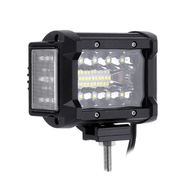 

working light side shooter led pods 3-sides lighting 4.5 inch 108w work 12v 24v driving for trucks off-road vehicles