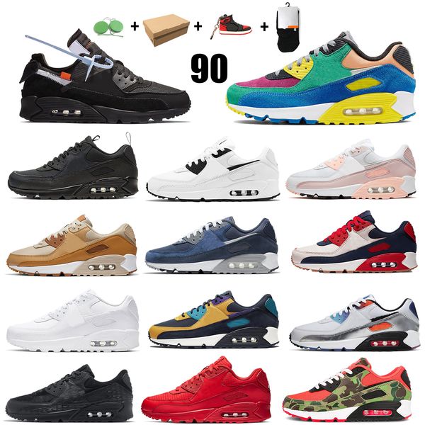 

men 90 og running shoes viotech multi duck camo women sneakers cushion triple black white volt vast grey pink maxes infrared sports trainers
