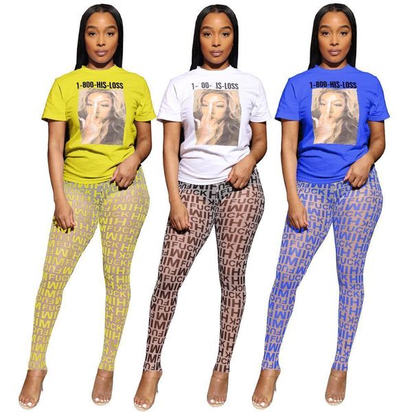 

fashion casual elegant office womenpant clothes outfit short sleeve with full leopard pant o neck two pieces set, White