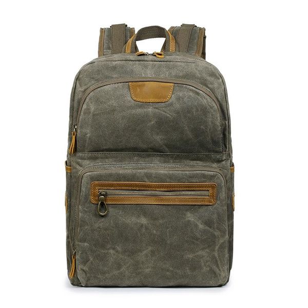 

backpack men's vintage canvas outdoor travel batik waterproof student leisure bag