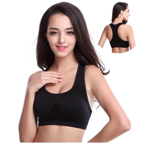 

yoga outfit lovely push up sports bra for women cross straps wireless padded comfy gym underwear active wear workout fitness top