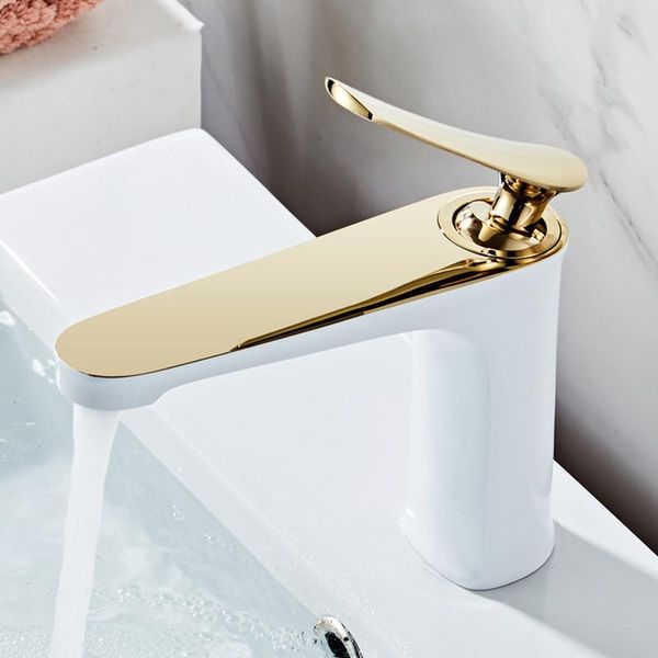 

basin faucet gold and black brass bathroom mixer deck mounted cold sink taps lavatory faucets