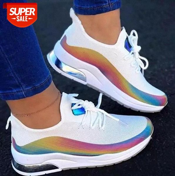 

women's casual sports single shoes large size all-match white breathable mesh flat bottom #gg70