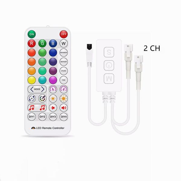 

controllers ws2812b ws2811addressable pixel rgb led strip light controller sp511e wifi music dual output smart voice app control