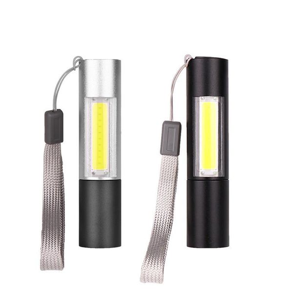 other led lighting cob mini usb rechargeable with hanging rope