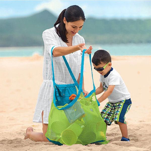 

storage bags beach bag children toy sand-excavating tool clothes mesh sand away wholesale